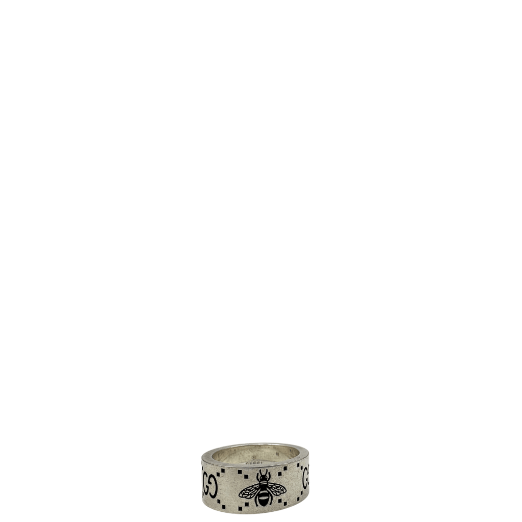 Anello Gucci con incisione ape e GG