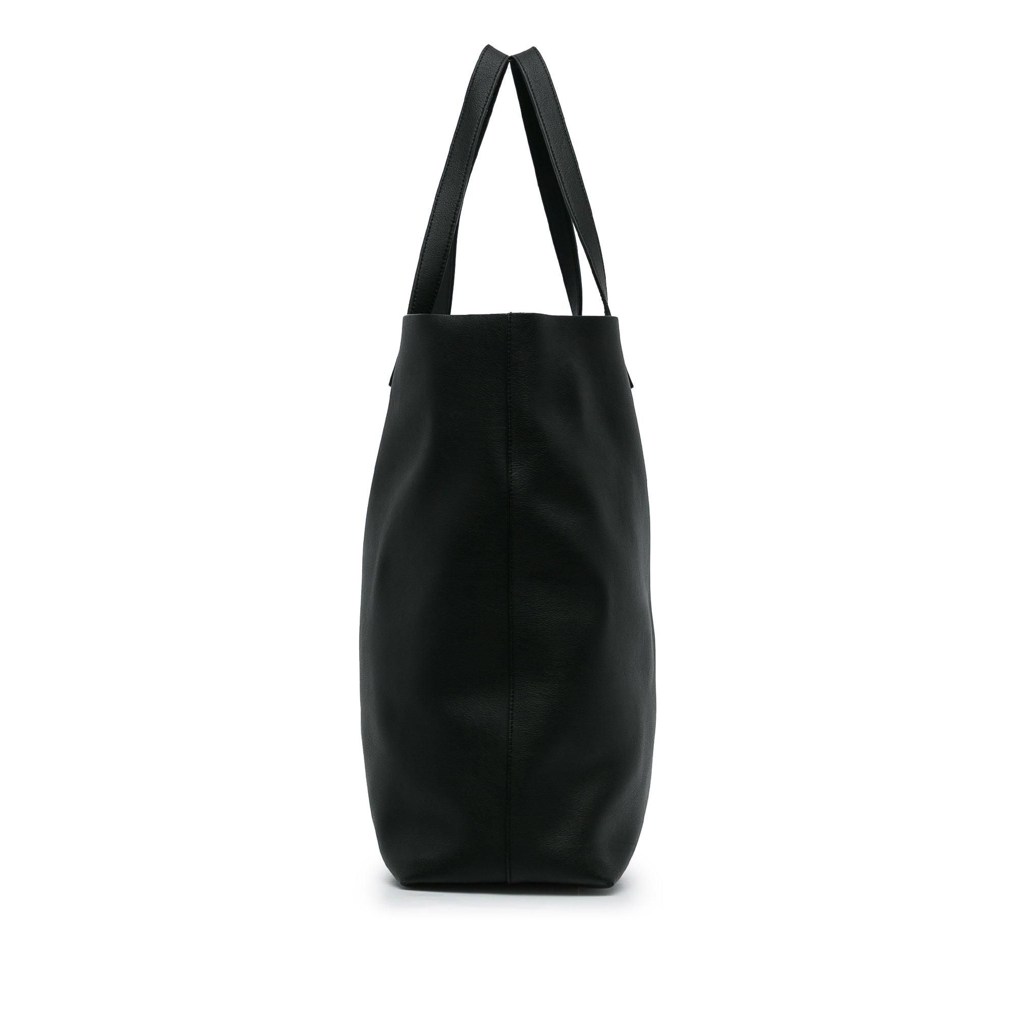 Black Saint Laurent Bold Shopping Tote