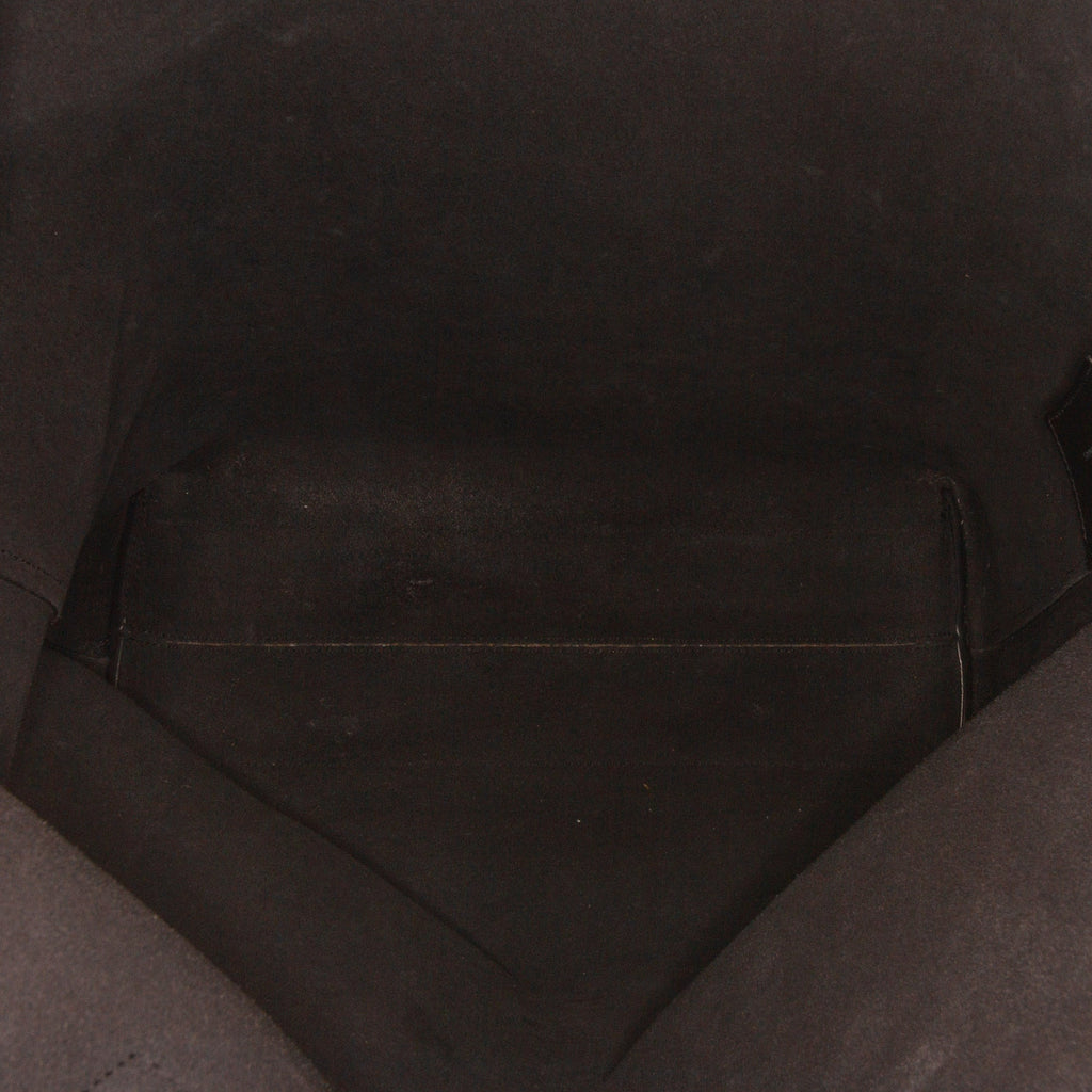 Black Saint Laurent Bold Shopping Tote