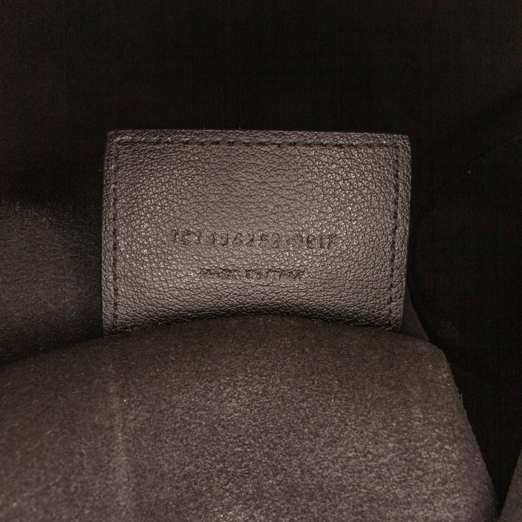 Black Saint Laurent Bold Shopping Tote