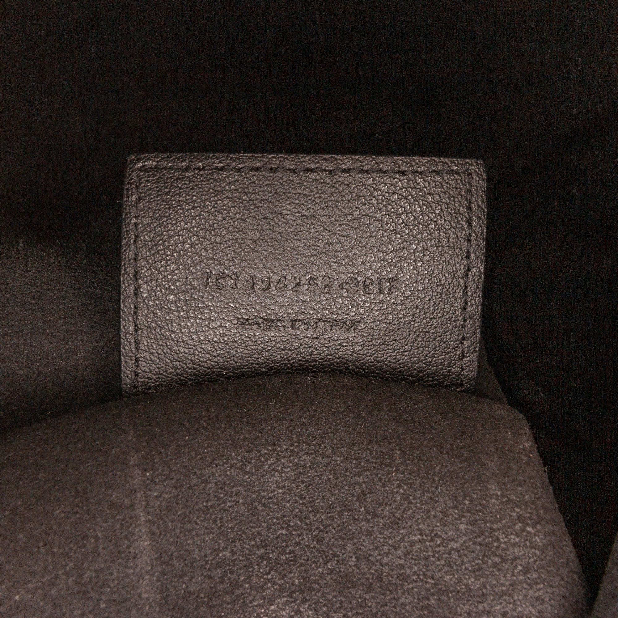 Black Saint Laurent Bold Shopping Tote