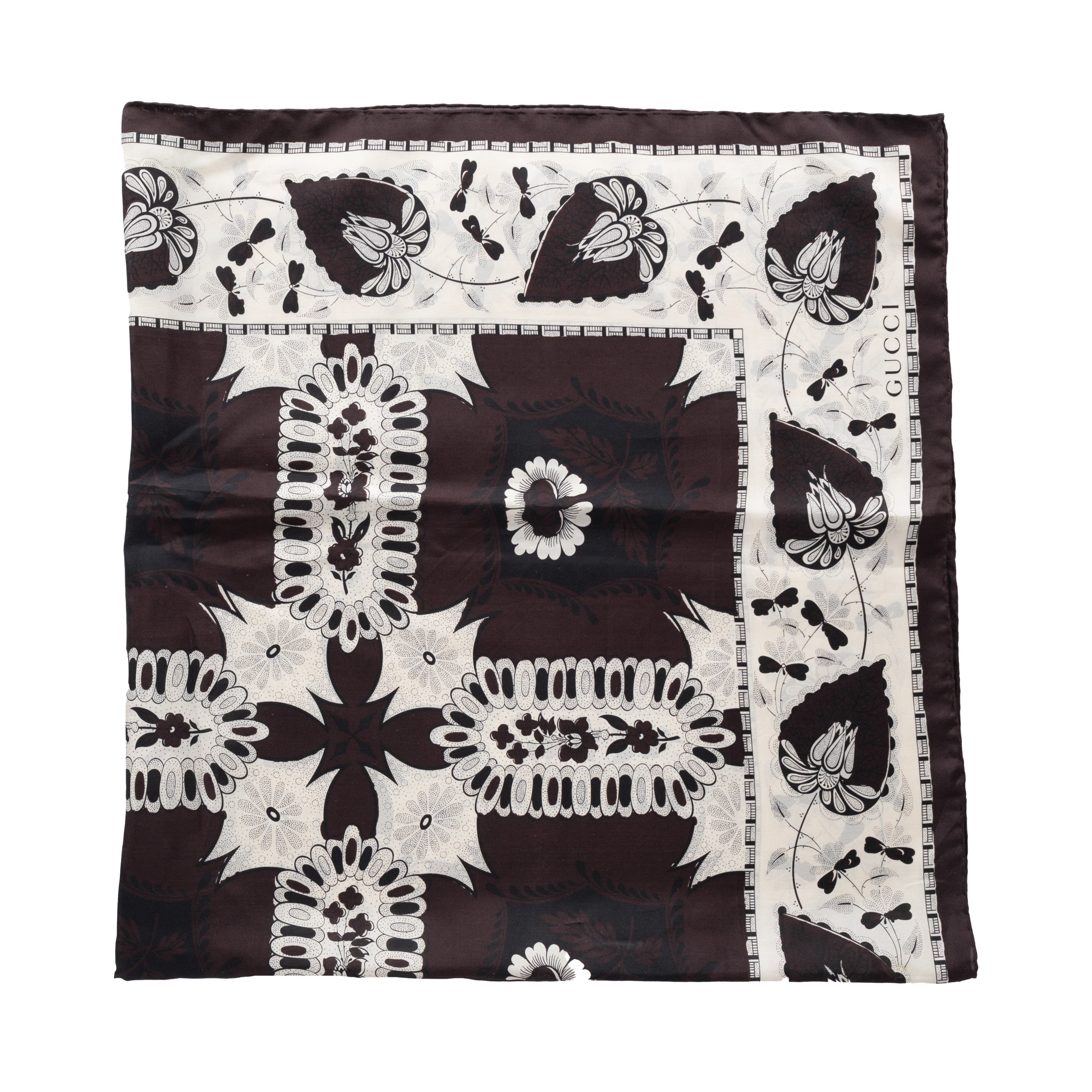 Gucci Silk Printed Foulard - '10s