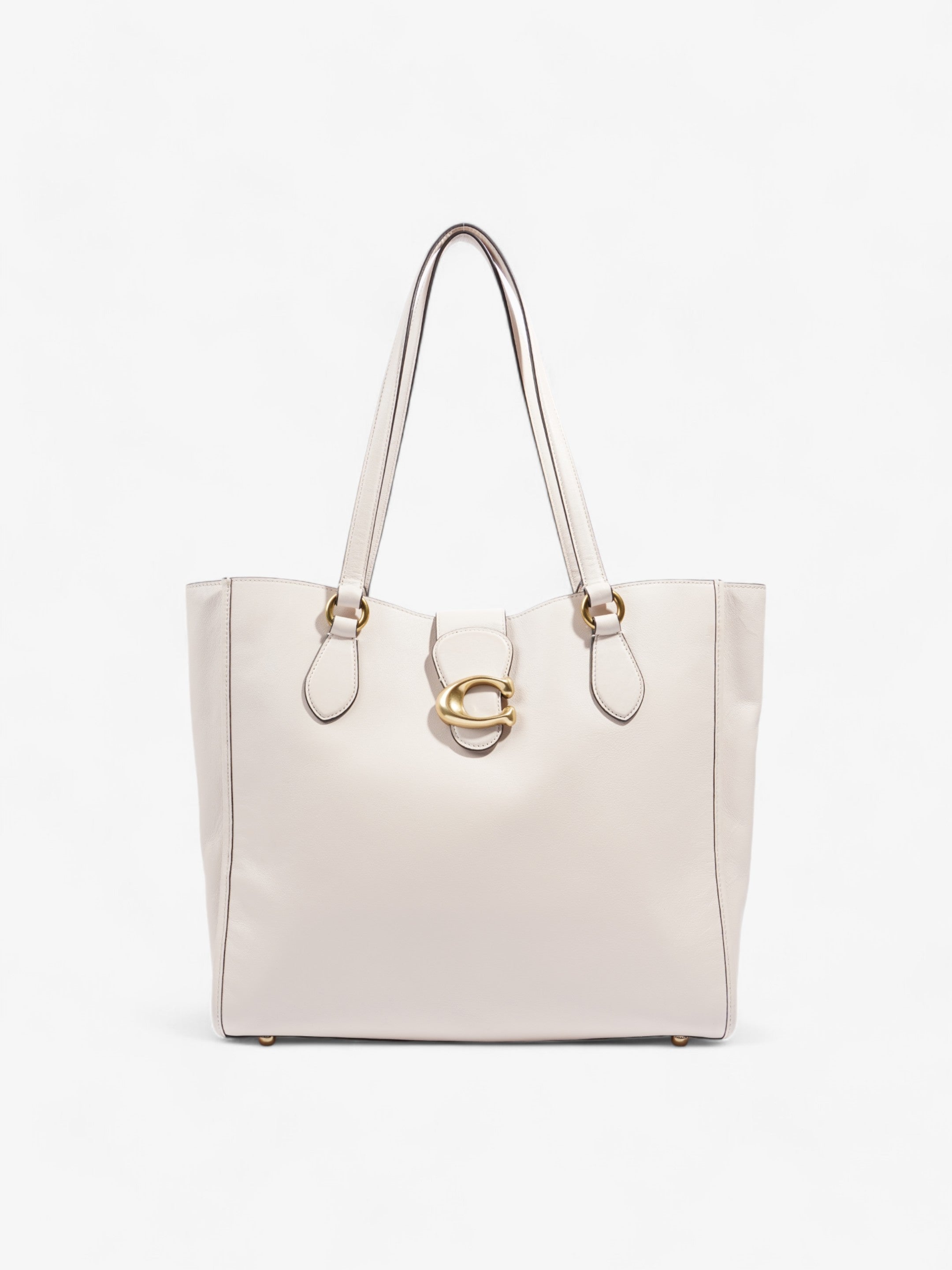 Coach Theo Cream Leather