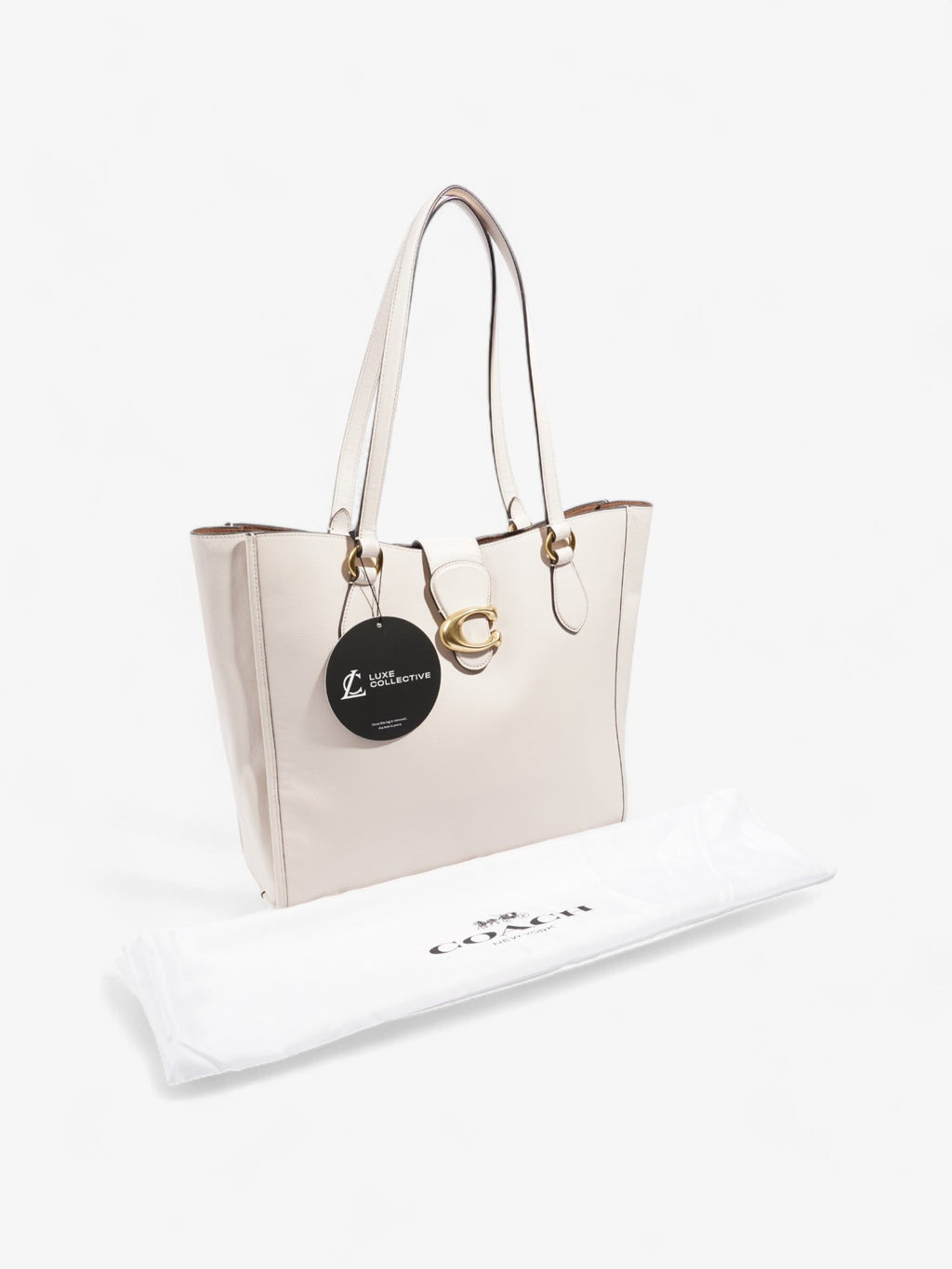 Coach Theo Cream Leather