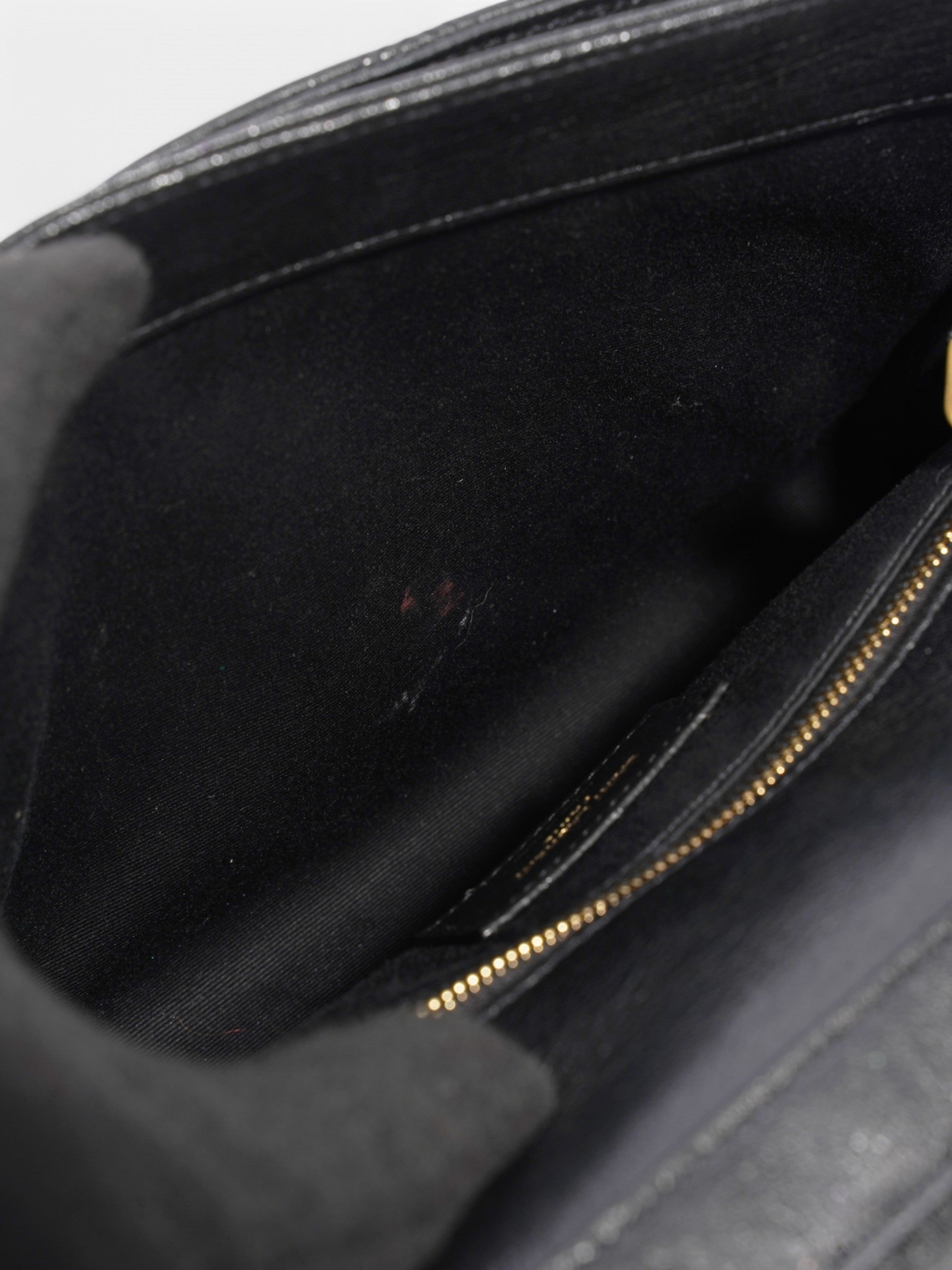 Saint Laurent Becky Mini Chain Bag Black Lambskin Leather Mini