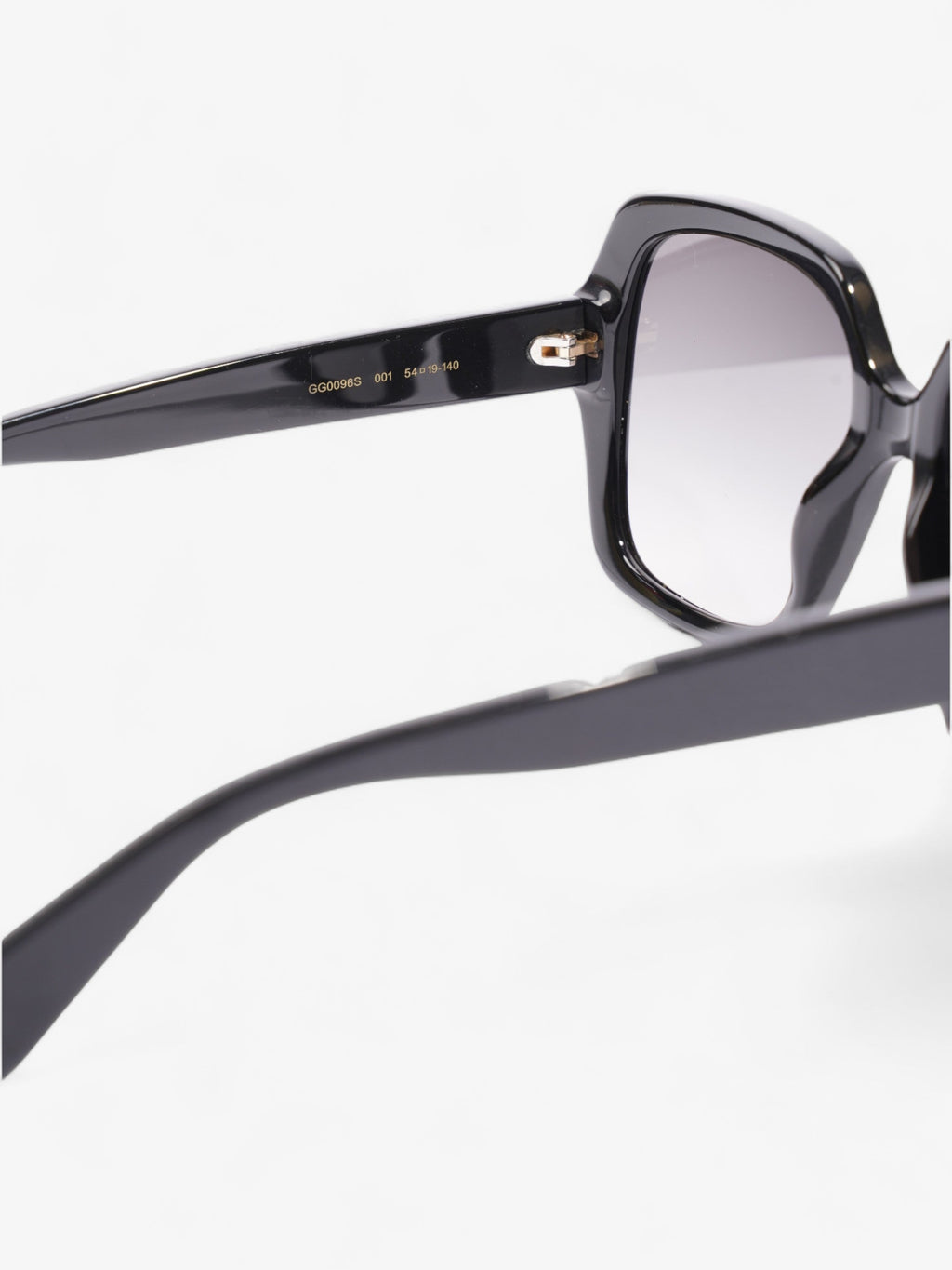 Gucci Square Sunglasses Black Acetate 140mm
