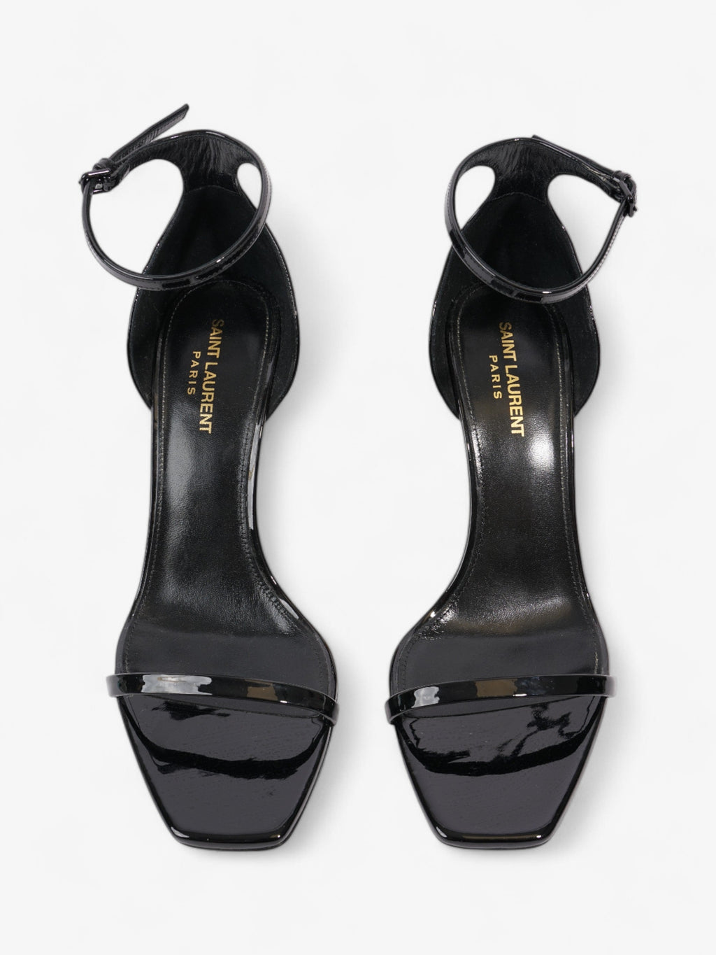 Saint Laurent Opyum Heels 110 Black Patent Leather EU 40 UK 7