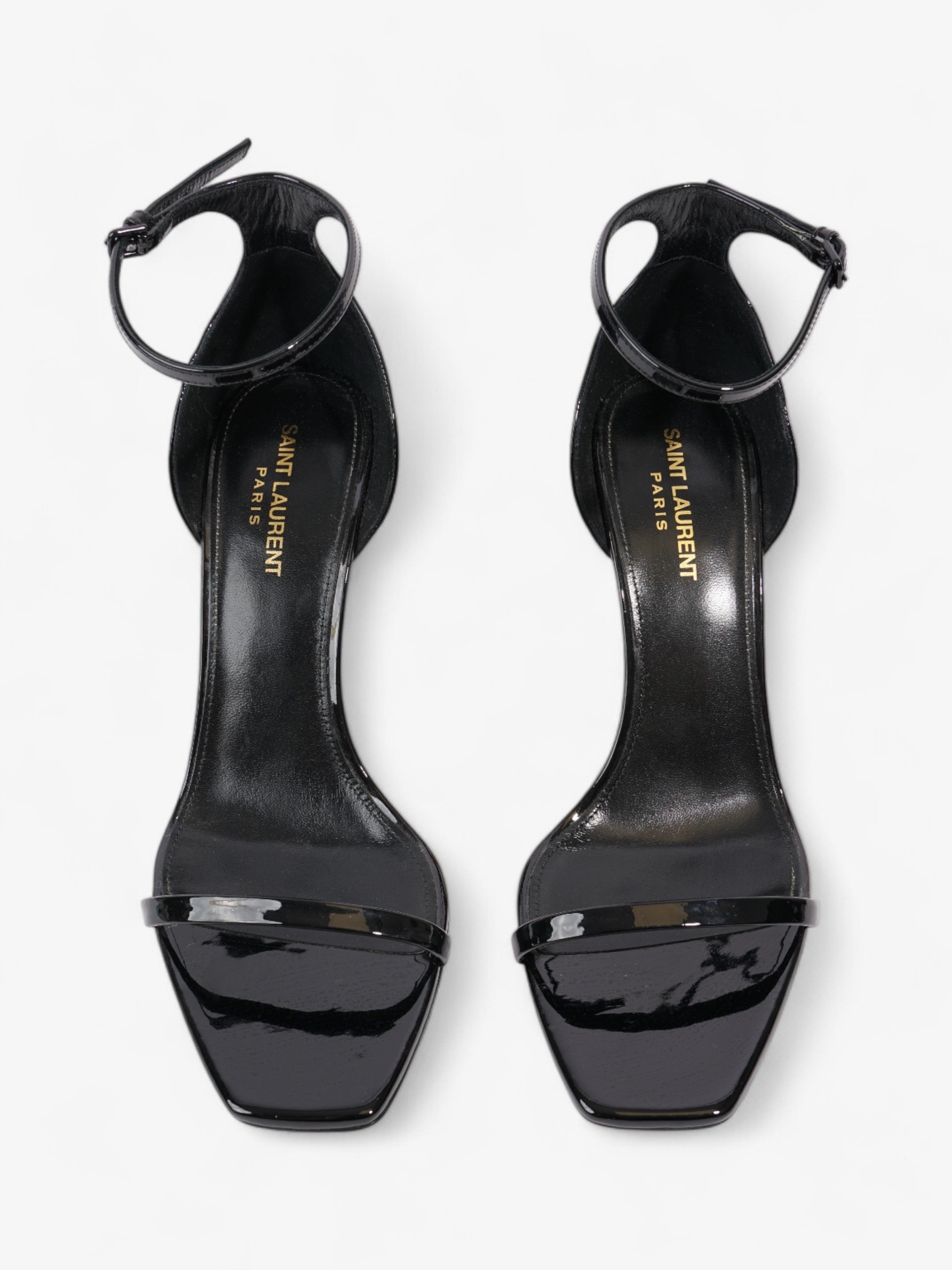 Saint Laurent Opyum Heels 110 Black Patent Leather EU 40 UK 7