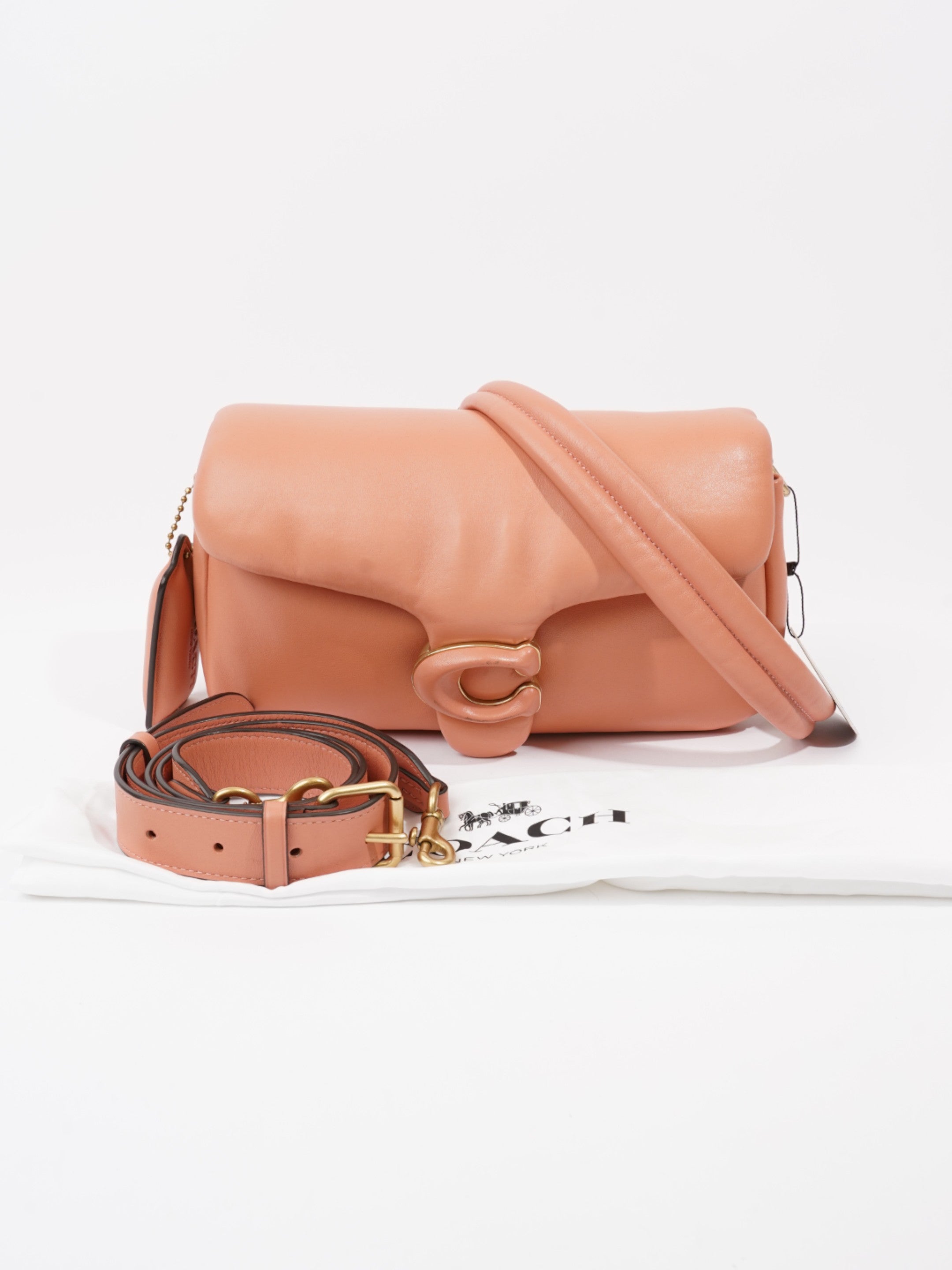 Coach Pillow Tabby 26 Coral Lambskin Leather