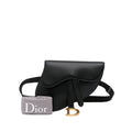 Dior Saddle Belt Bag Black Smooth Leather