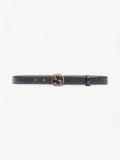 Gucci Interlocking G Thin Belt Black Leather 75cm 30"