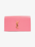Saint Laurent Kate Neon Pink Grained Leather