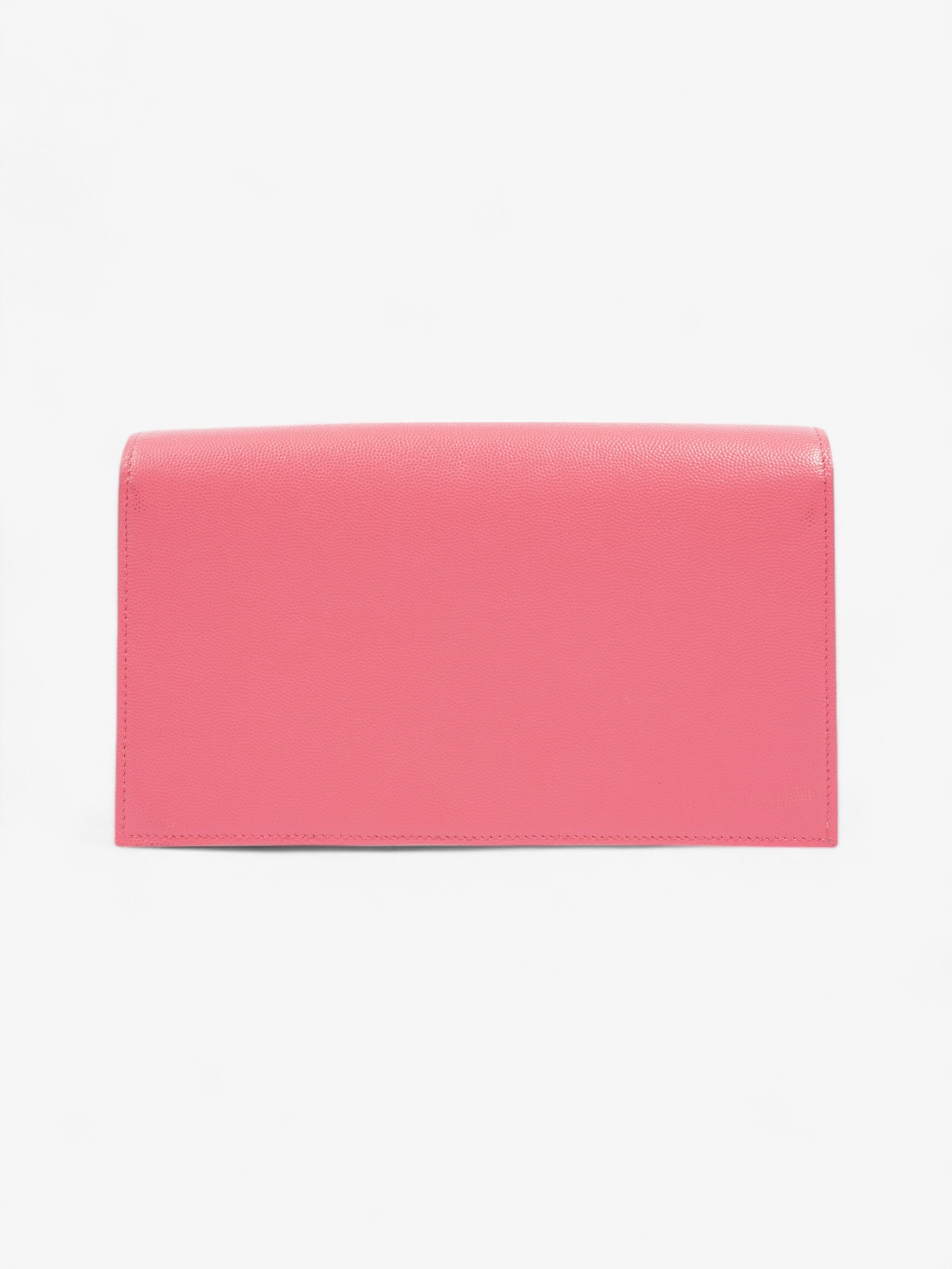 Saint Laurent Kate Neon Pink Grained Leather