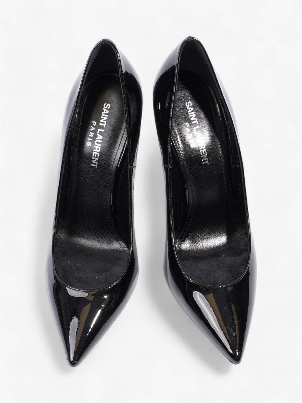 Saint Laurent Opyum 110mm Black / Silver Leather EU 38.5 UK 5.5