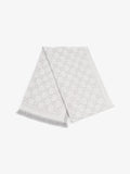 Gucci GG Jacquard Scarf Grey Wool 48 x 180cm