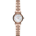 Ladies / Womens Rose Gold Gianni T-Bar Bracelet Emporio Armani Designer Watch AR11203