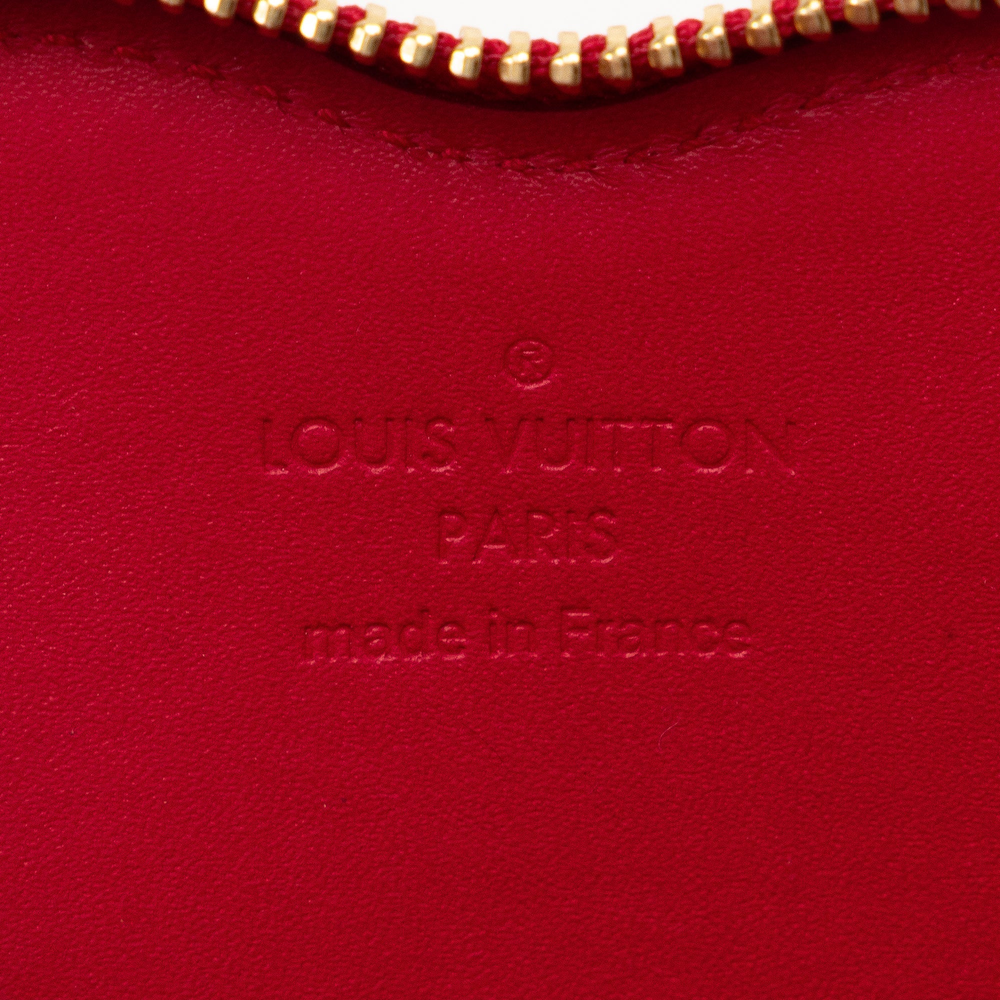Red Louis Vuitton Monogram Vernis Sweet Repeat Heart Coin Purse