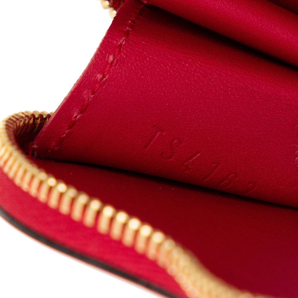 Red Louis Vuitton Monogram Vernis Sweet Repeat Heart Coin Purse