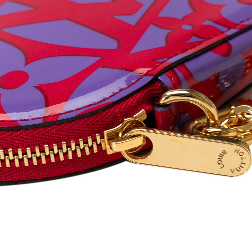 Red Louis Vuitton Monogram Vernis Sweet Repeat Heart Coin Purse
