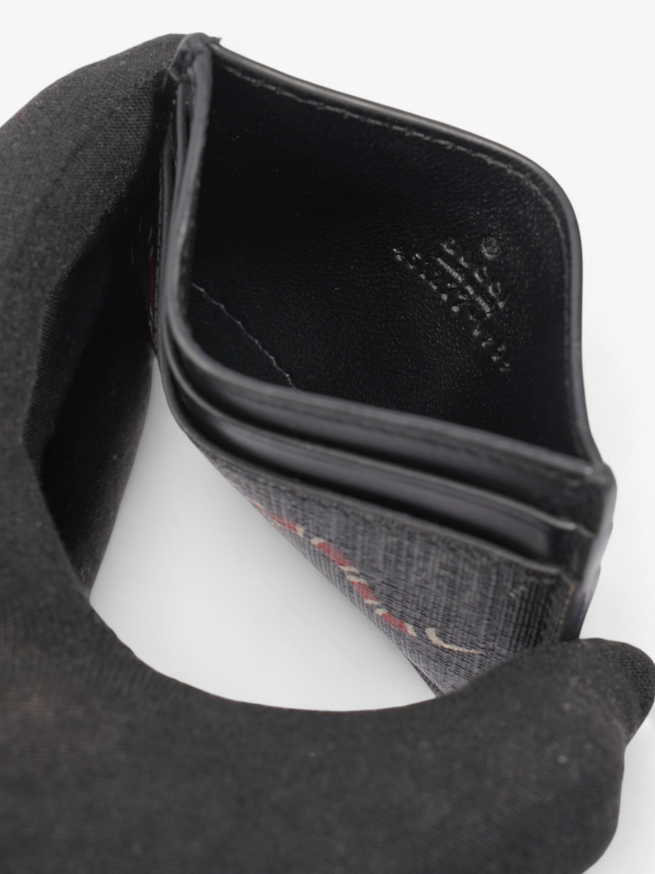 Gucci GG Snake Card Holder Black / Snake Canvas