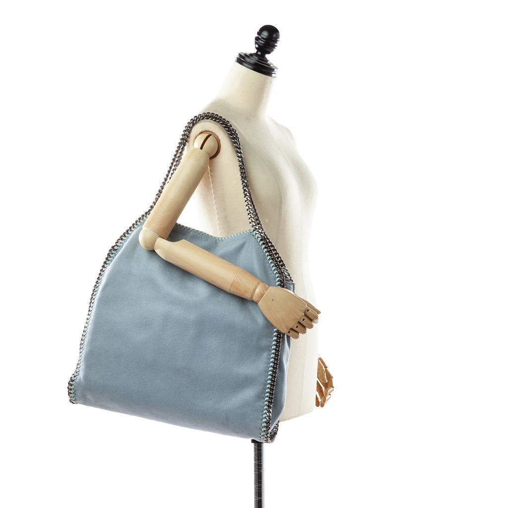 Blue Stella McCartney Maxi Falabella Tote Bag