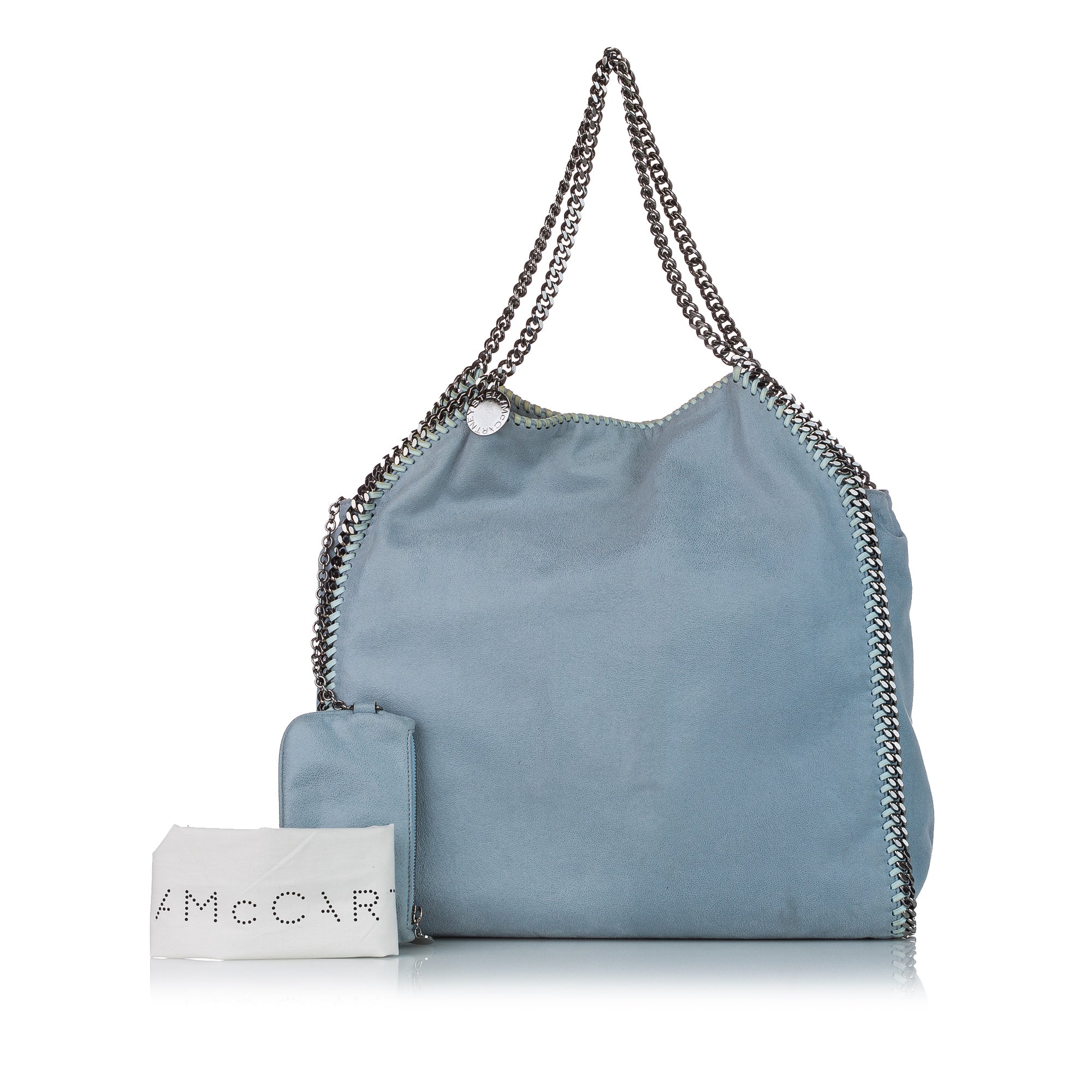 Blue Stella McCartney Maxi Falabella Tote Bag