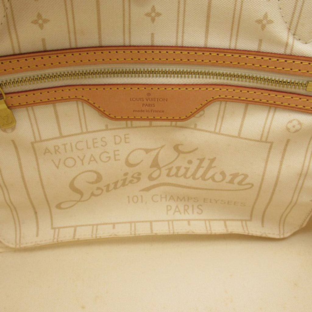 White Louis Vuitton Damier Azur Neverfull PM Tote Bag