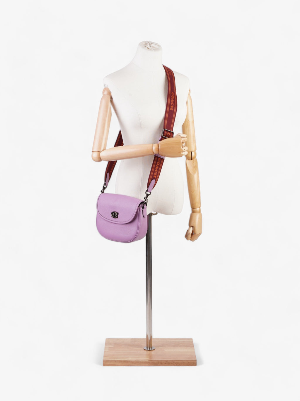 Coach Willow Saddle Bag Lilac Leather