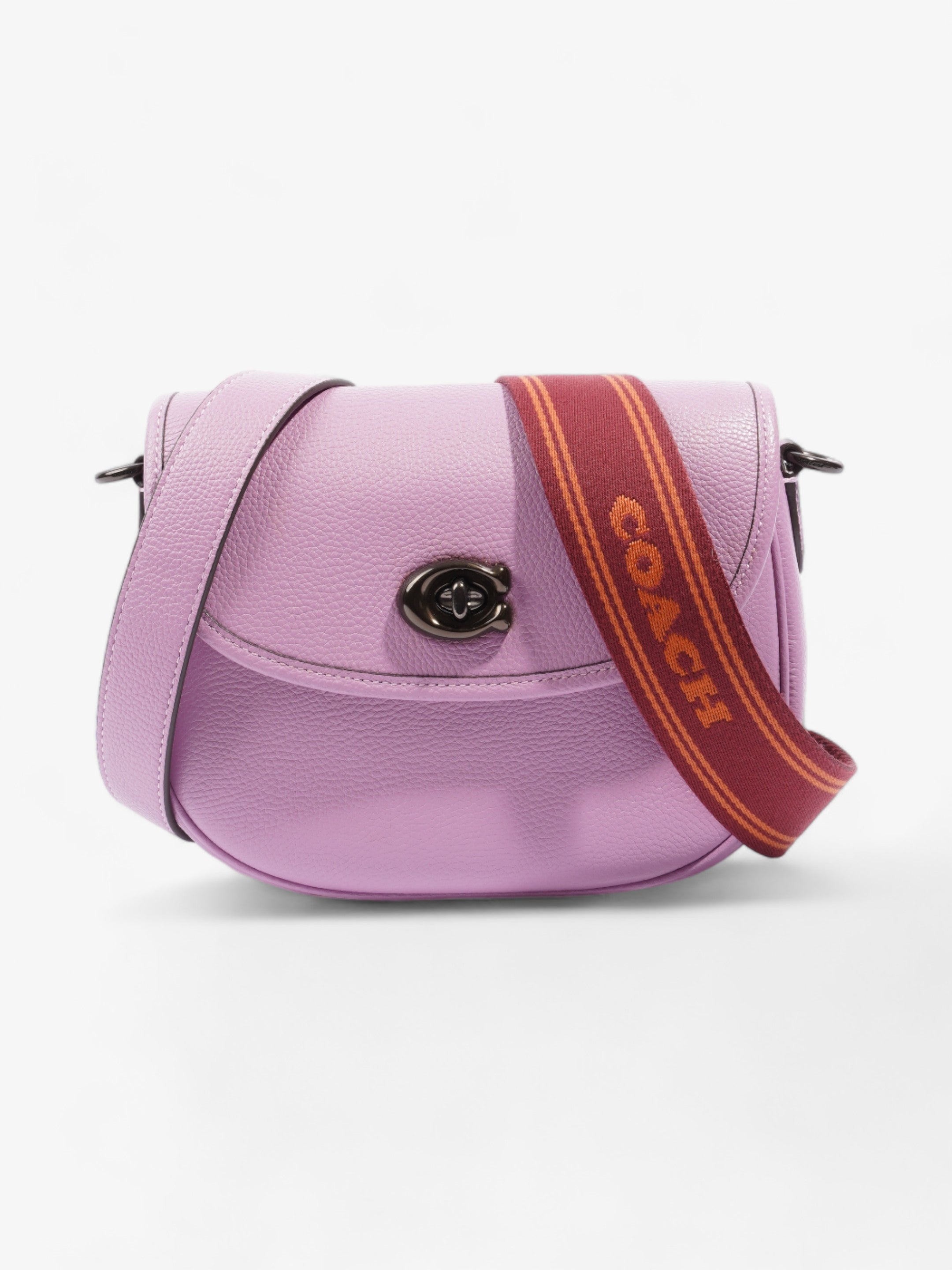 Coach Willow Saddle Bag Lilac Leather