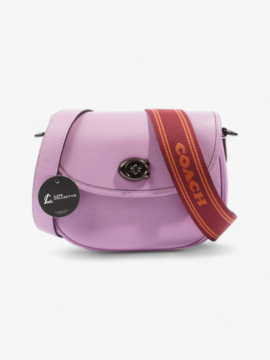Coach Willow Saddle Bag Lilac Leather