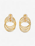 Fendi FF Six Hoop Gold / White Base Metal