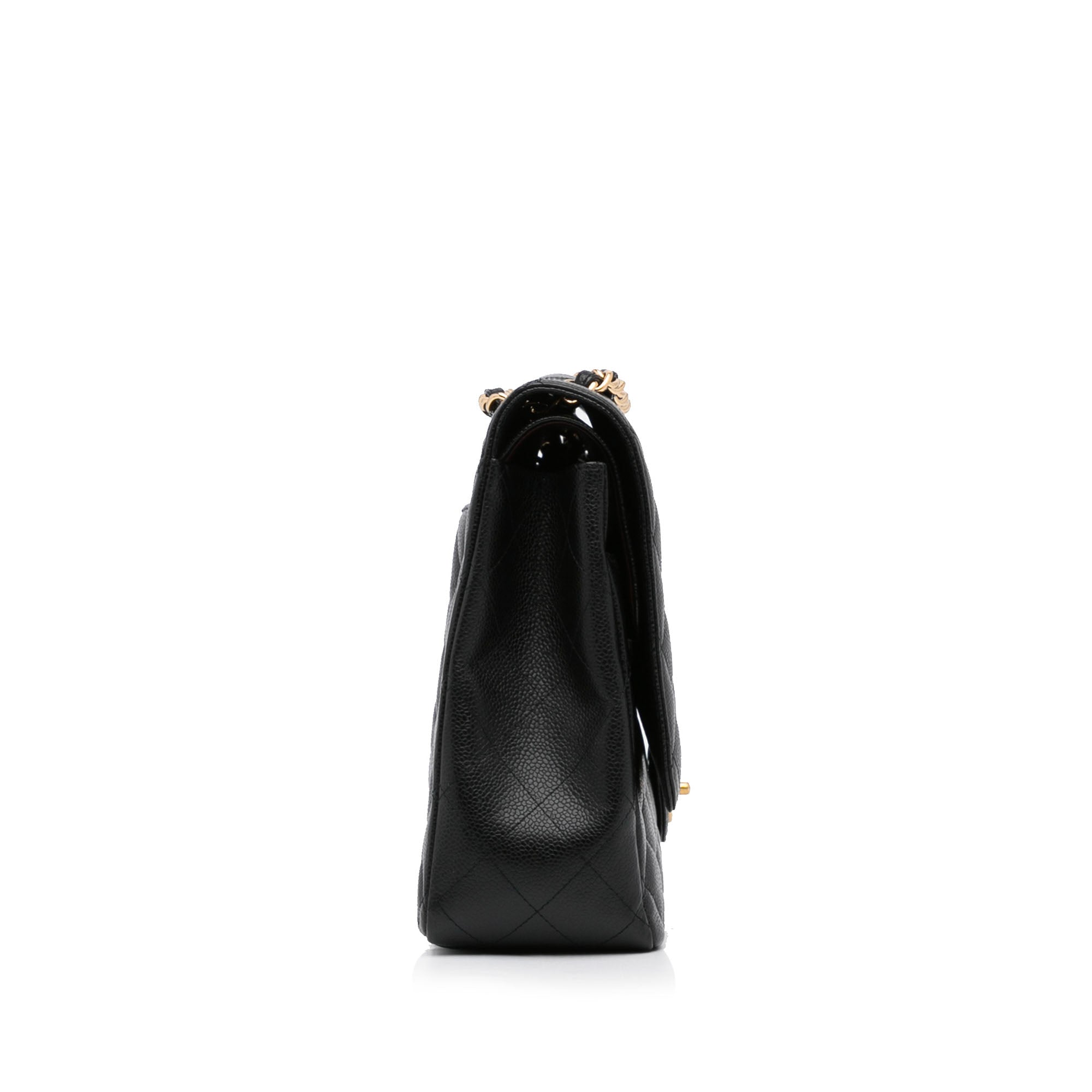 Chanel Classic Double Flap Maxi Black Caviar Gold