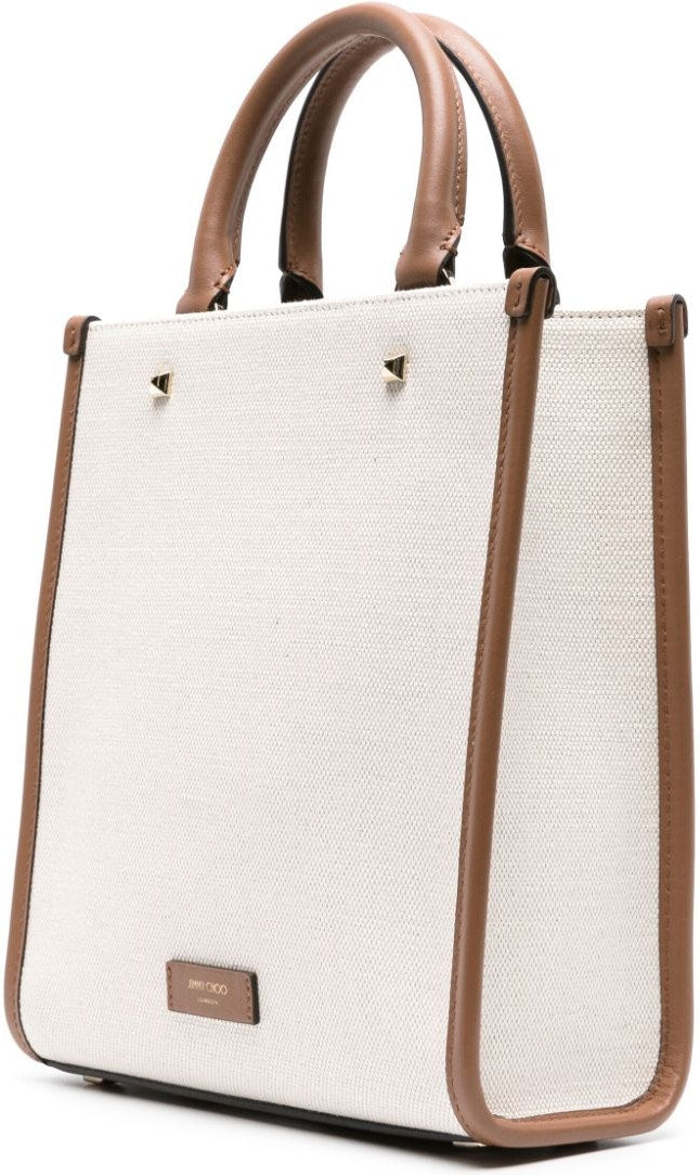 Avenue Tote N/S Canvas And Leather Tote Bag