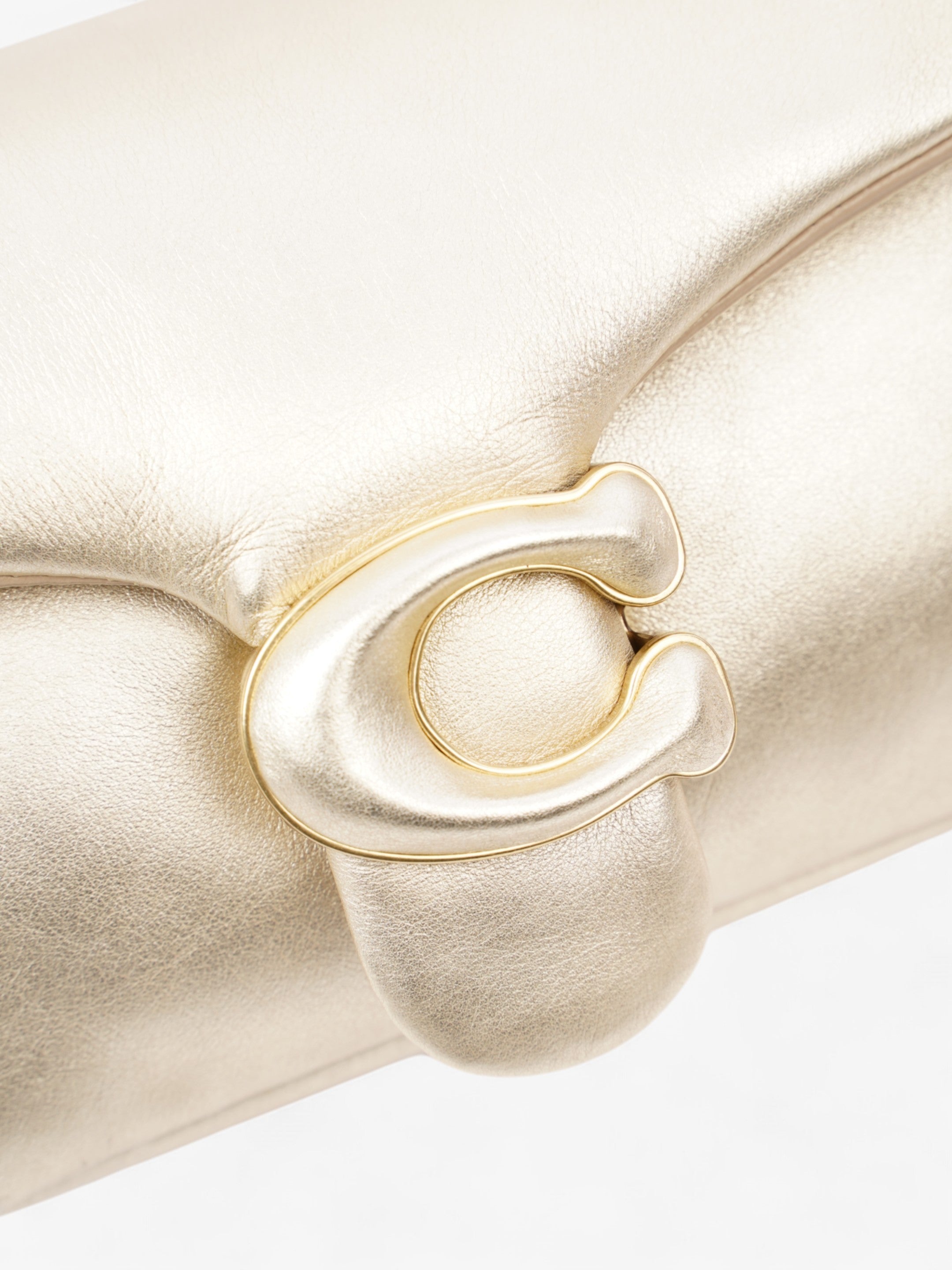 Coach Pillow Tabby Metallic Gold Nappa Leather 18
