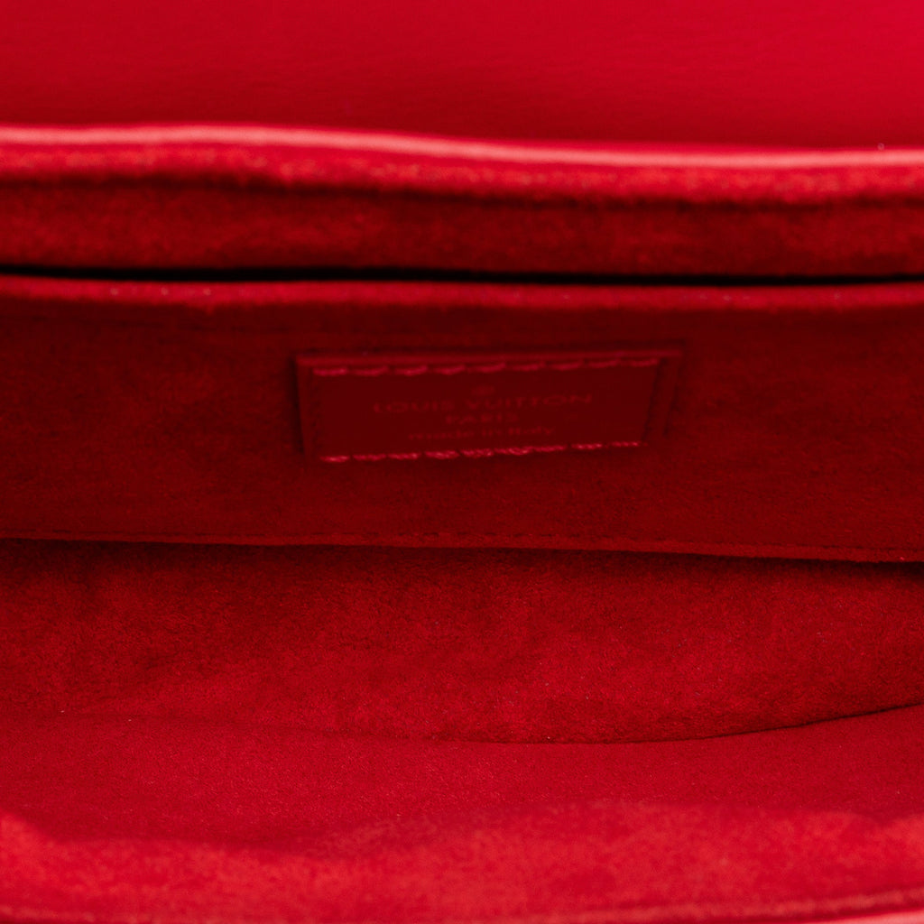 Red Louis Vuitton New Wave Chain Bag MM Satchel