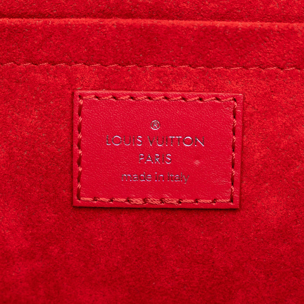 Red Louis Vuitton New Wave Chain Bag MM Satchel