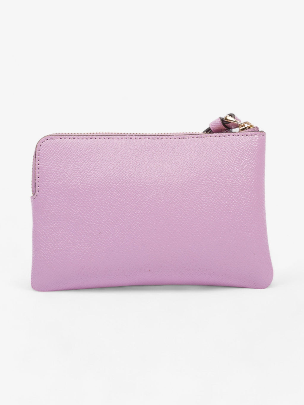 Coach Corner Zip Wristlet Violet Leather