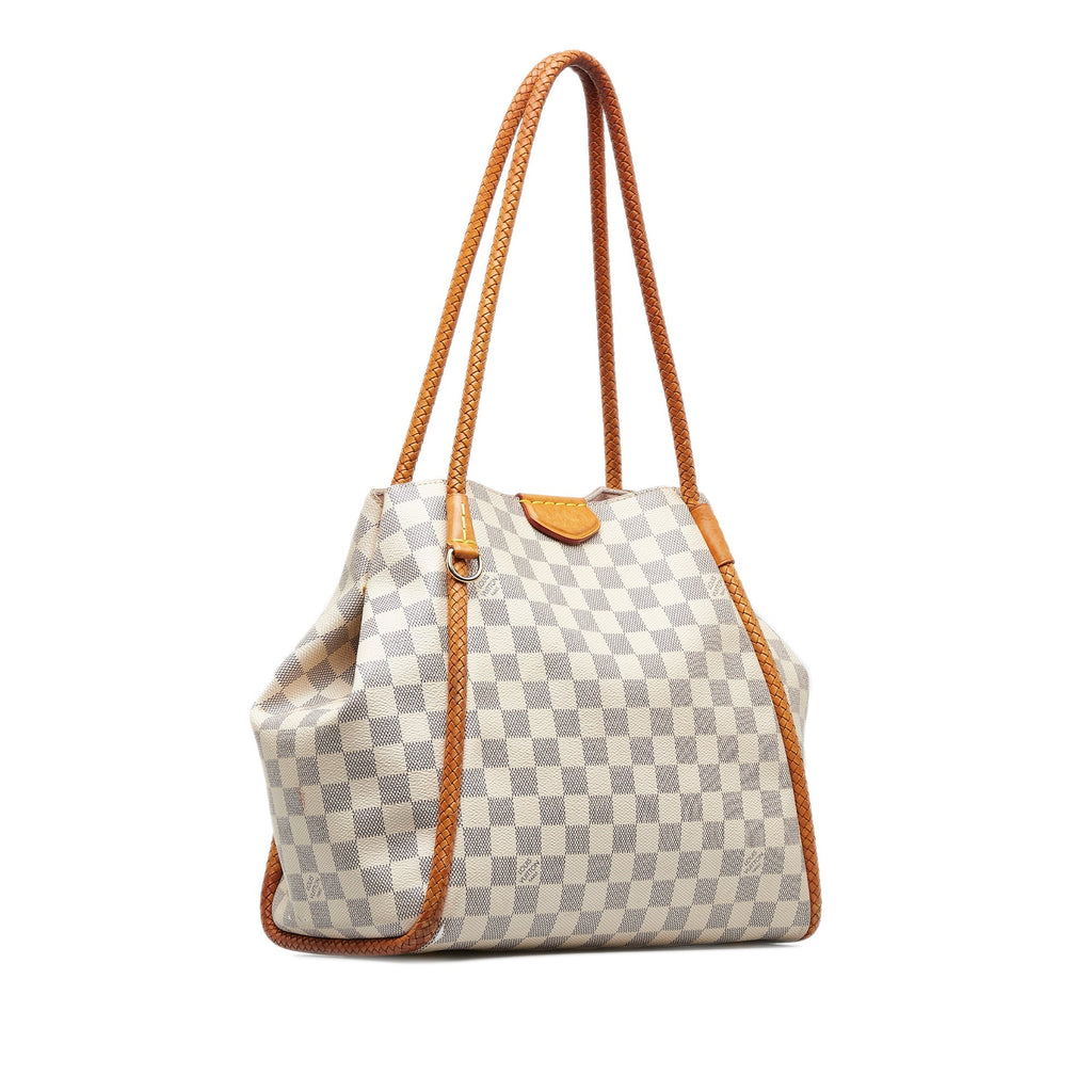White Louis Vuitton Damier Azur Propriano Tote Bag