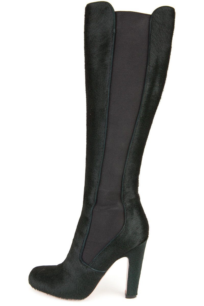 AlaÃƒÆ’Ã‚Â¯a 38 Dark Green Pony Hair Knee High Boots