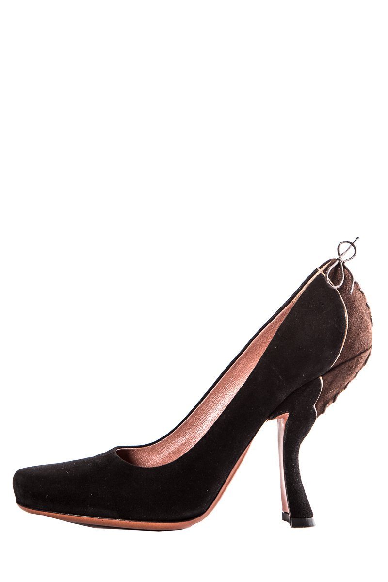 AlaÃƒÆ’Ã‚Â¯a Black & Brown Suede Heels SZ 38