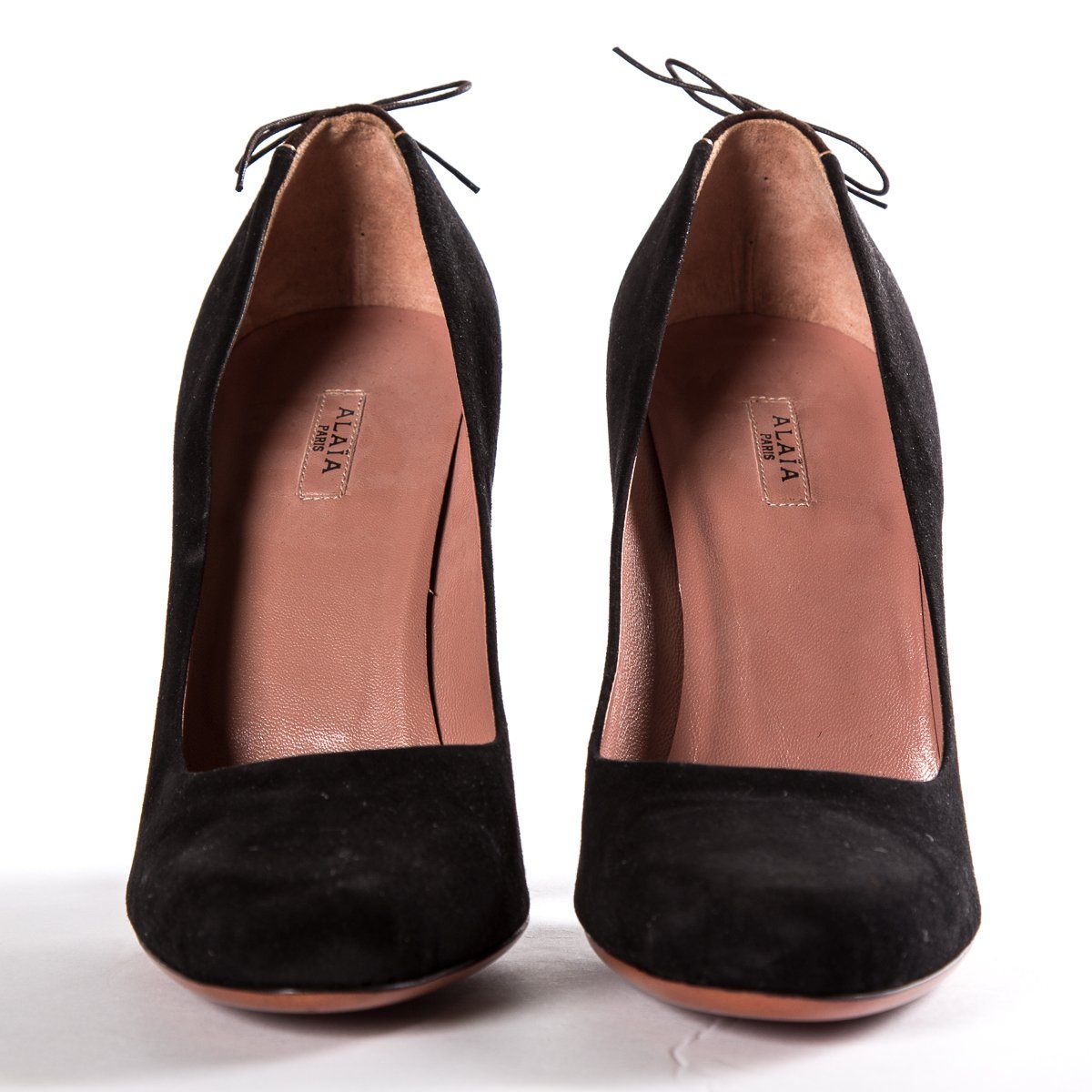 AlaÃƒÆ’Ã‚Â¯a Black & Brown Suede Heels SZ 38