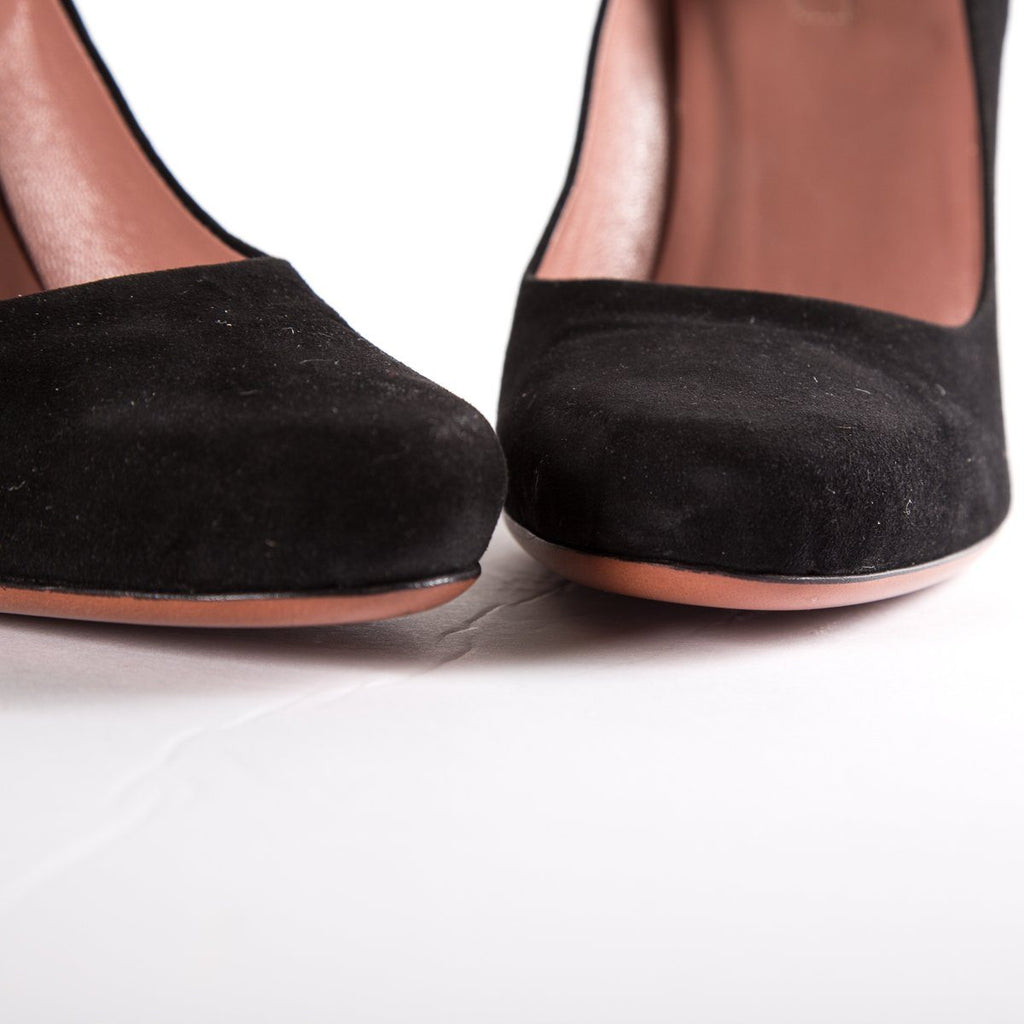 AlaÃƒÆ’Ã‚Â¯a Black & Brown Suede Heels SZ 38