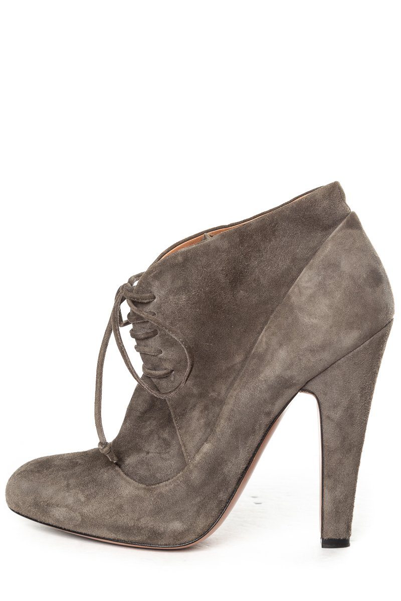 AlaÃƒÆ’Ã‚Â¯a Grey Suede Lace-Up Ankle Boots 38