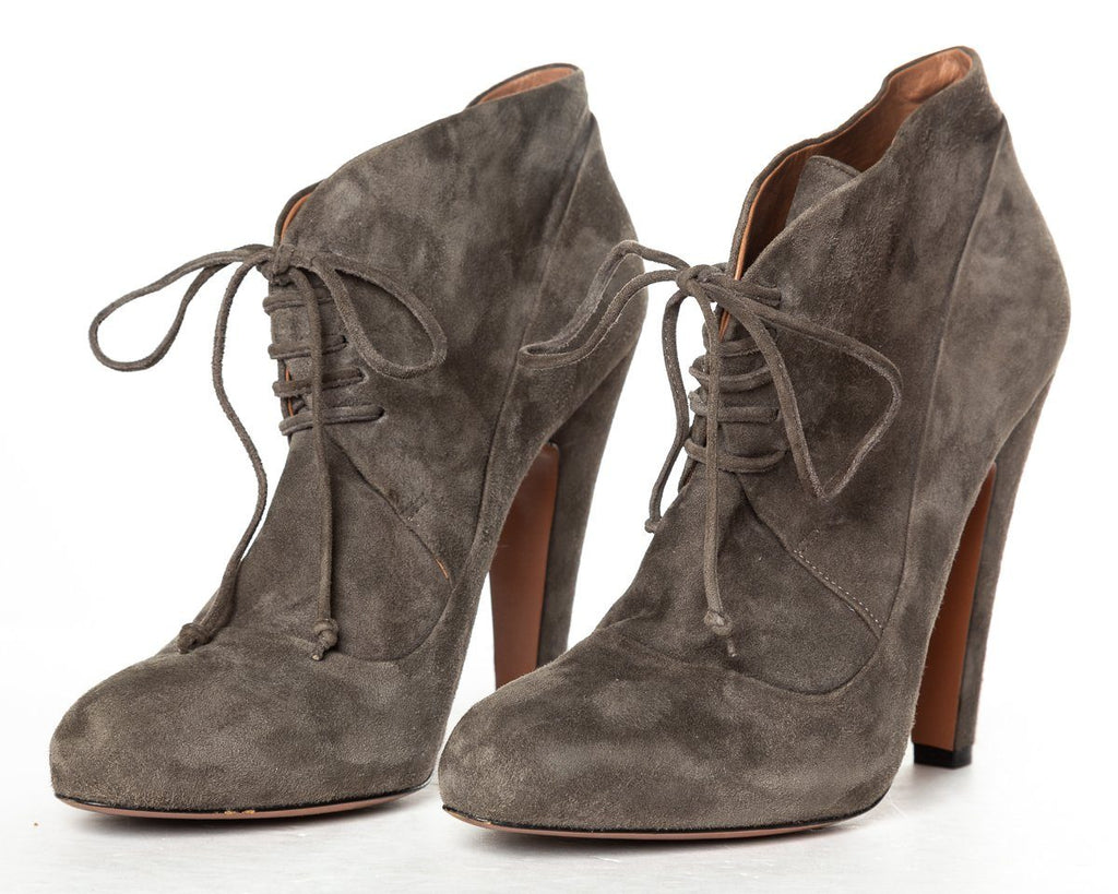 AlaÃƒÆ’Ã‚Â¯a Grey Suede Lace-Up Ankle Boots 38