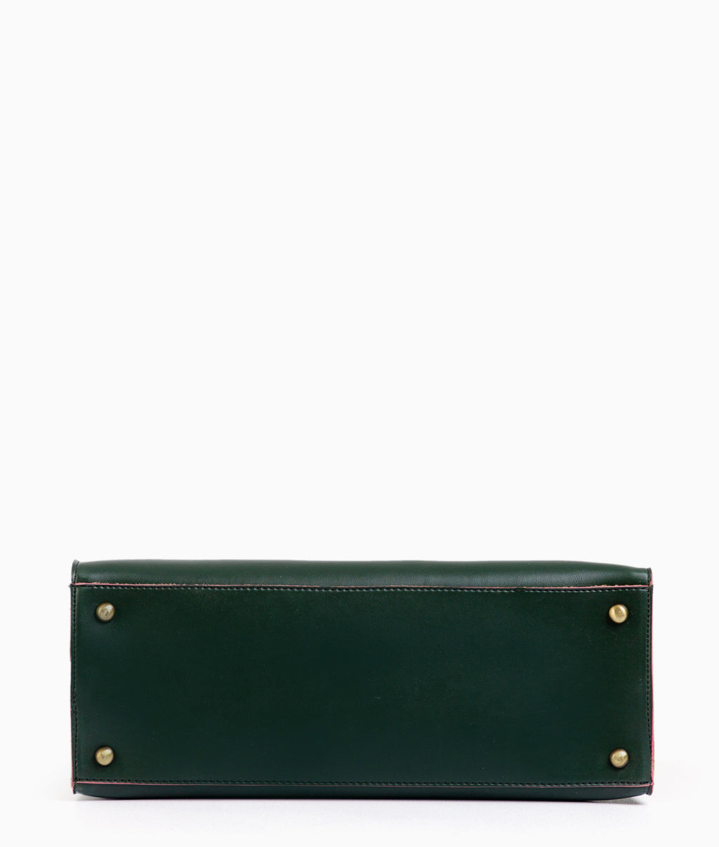 Army green workplace handbag