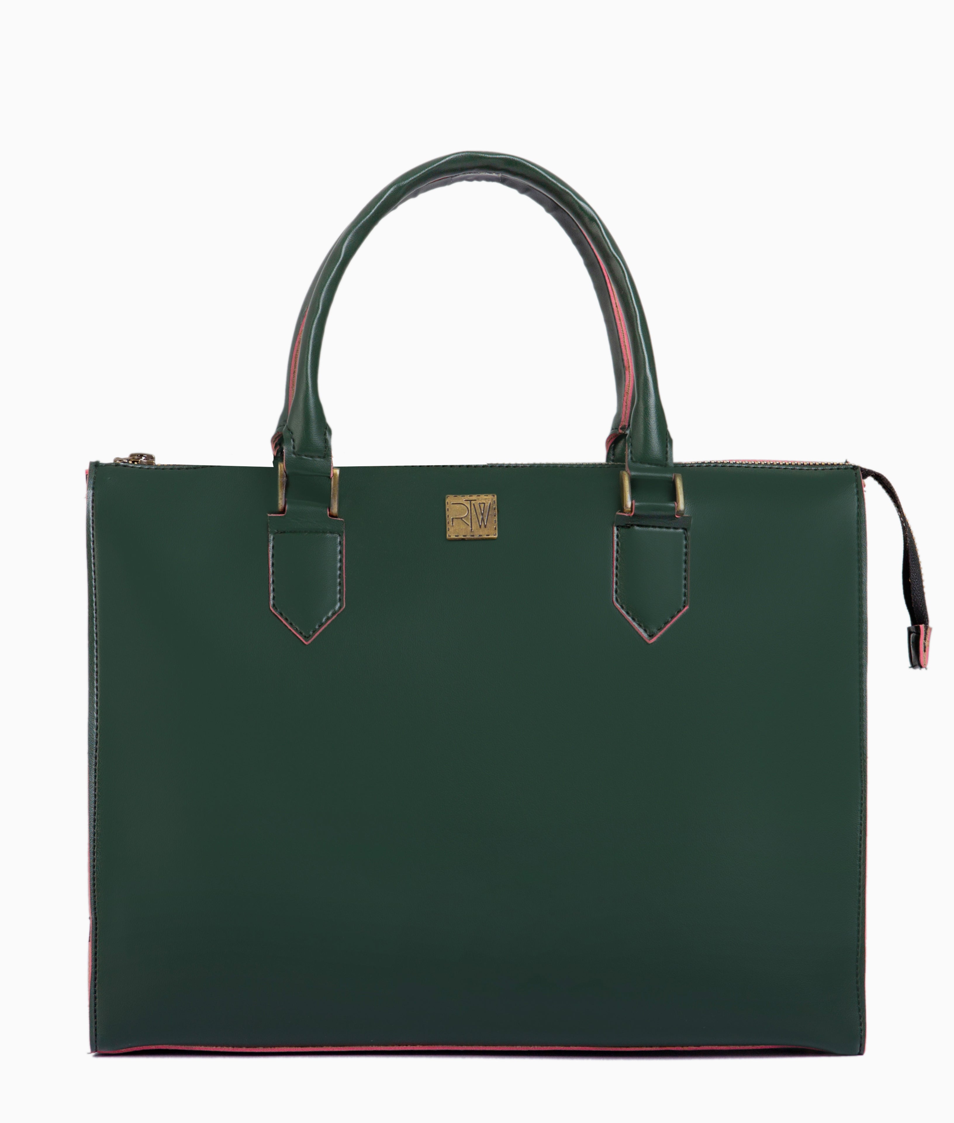 Army green workplace handbag