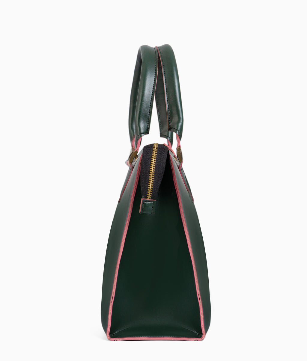 Army green workplace handbag