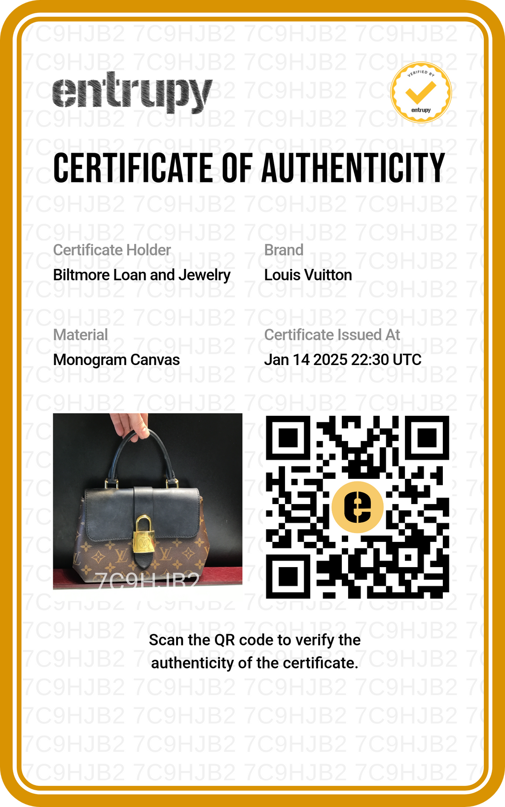 Louis Vuitton Monogram Locky BB Black Handbag