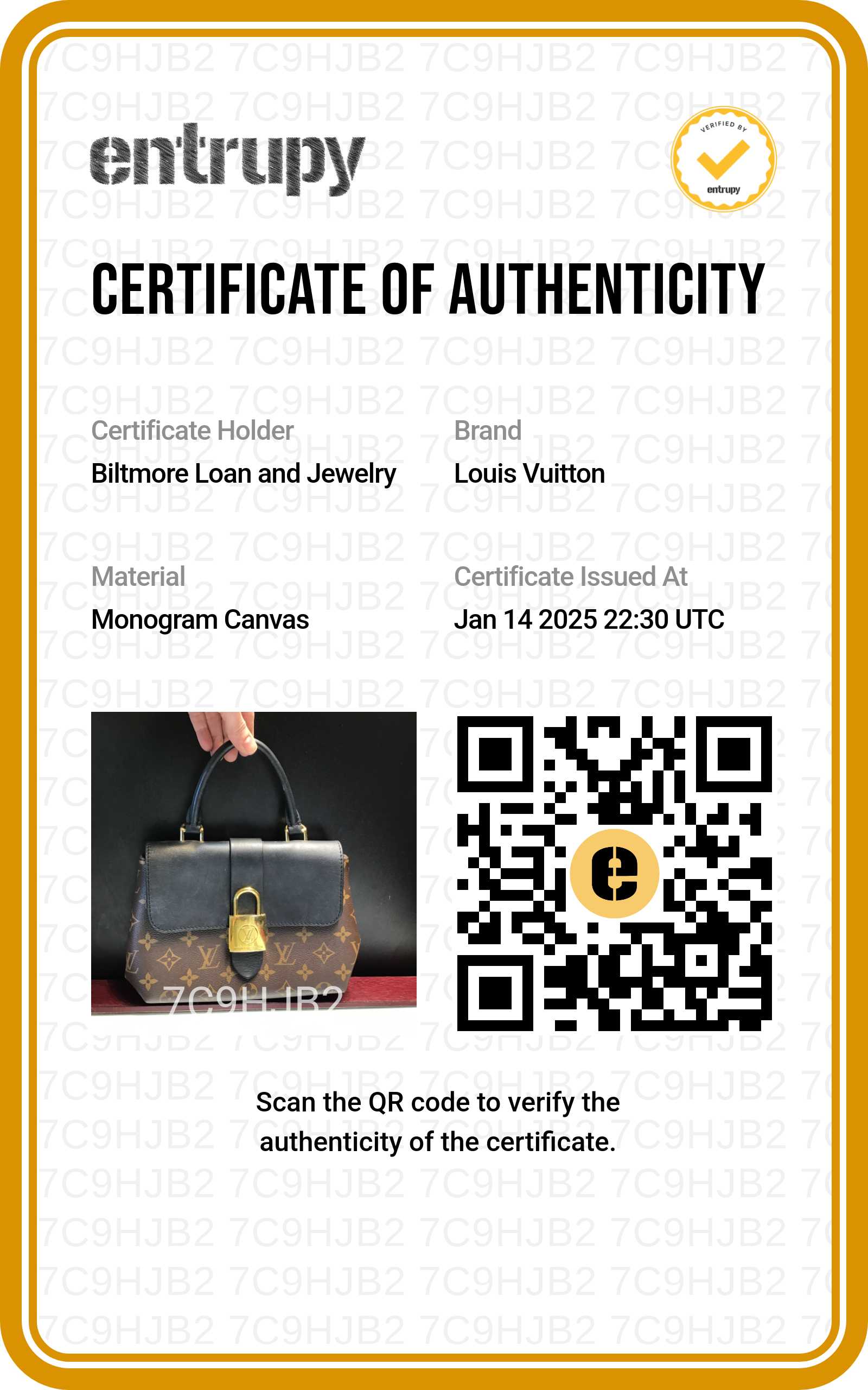 Louis Vuitton Monogram Locky BB Black Handbag