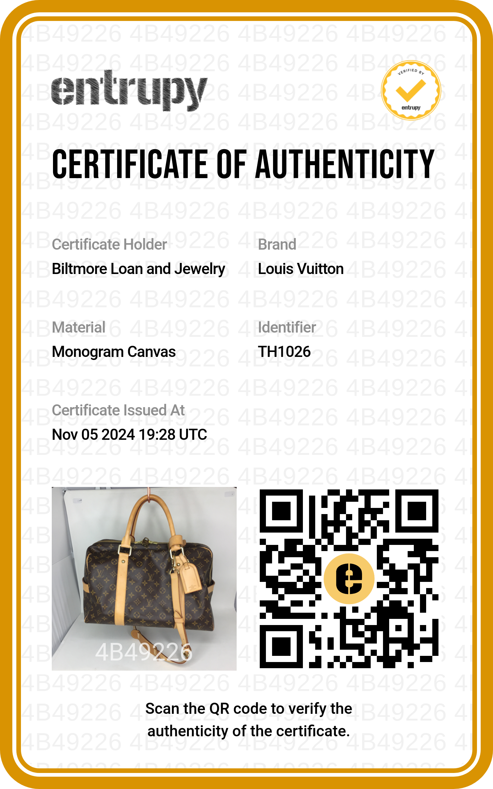 Louis Vuitton Vintage Monogram Canvas Carryall Bag